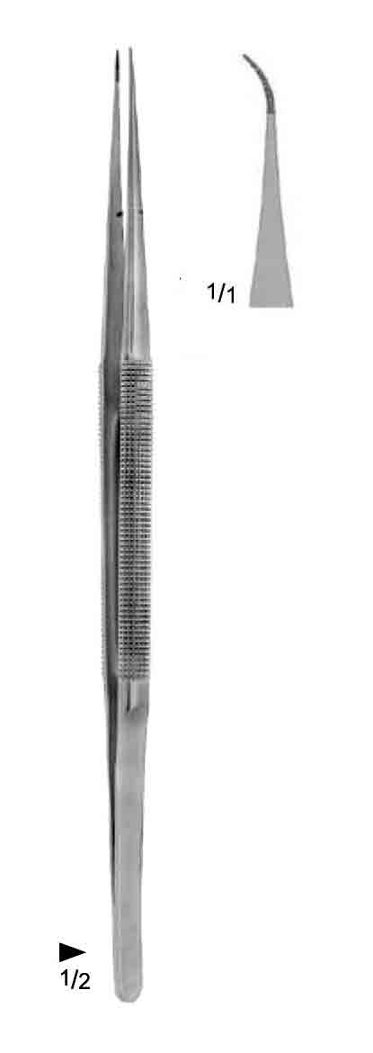 SERAMİK TİTANYUM MİKRO DİKİŞ PENSETİ 0.4MM 15CM